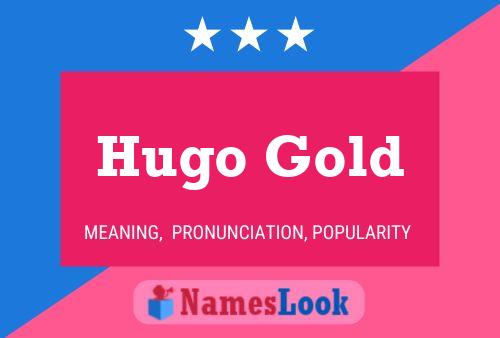 ملصق اسم Hugo Gold