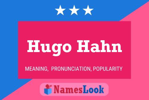 ملصق اسم Hugo Hahn