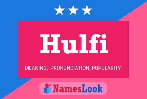 ملصق اسم Hulfi