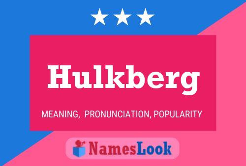 ملصق اسم Hulkberg