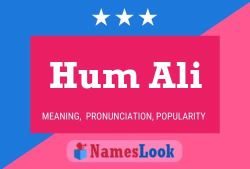 ملصق اسم Hum Ali