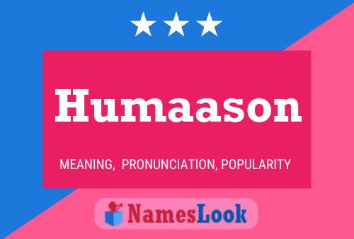 ملصق اسم Humaason