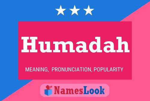 ملصق اسم Humadah