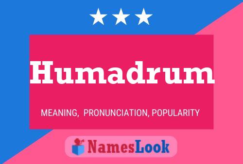 ملصق اسم Humadrum