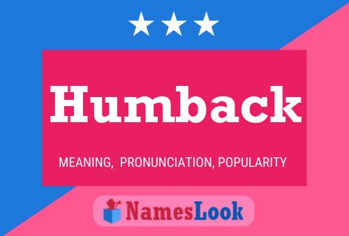 ملصق اسم Humback