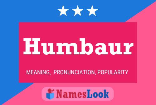 ملصق اسم Humbaur