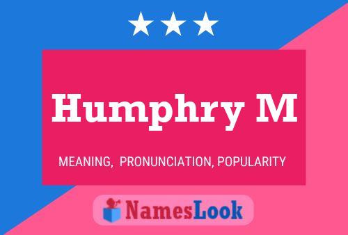 ملصق اسم Humphry M