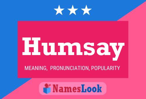 ملصق اسم Humsay