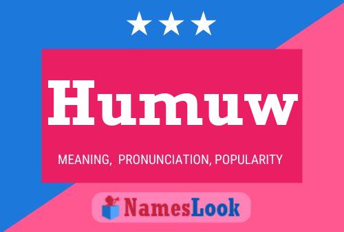 ملصق اسم Humuw