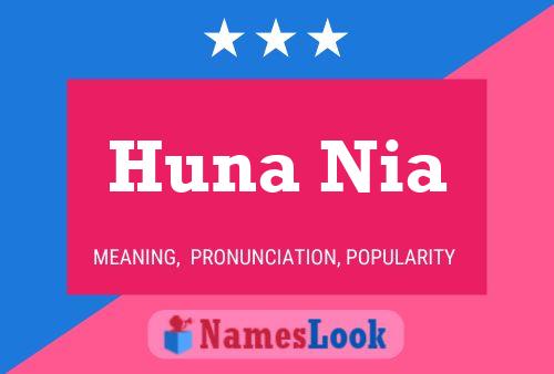 ملصق اسم Huna Nia