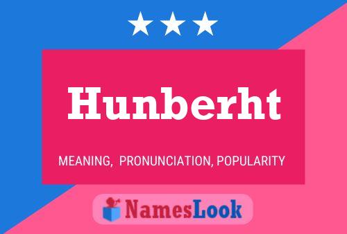 ملصق اسم Hunberht