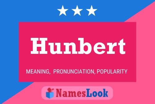 ملصق اسم Hunbert