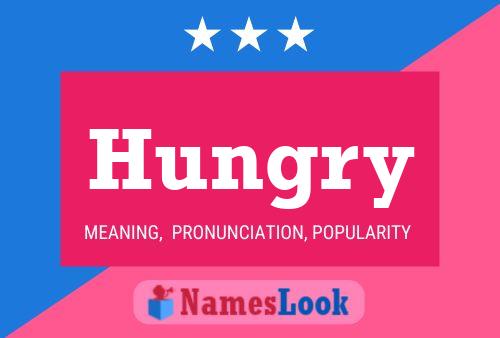 ملصق اسم Hungry