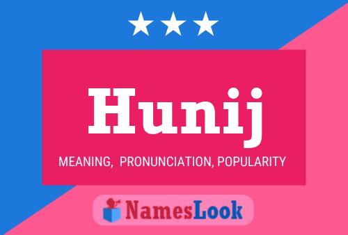 ملصق اسم Hunij