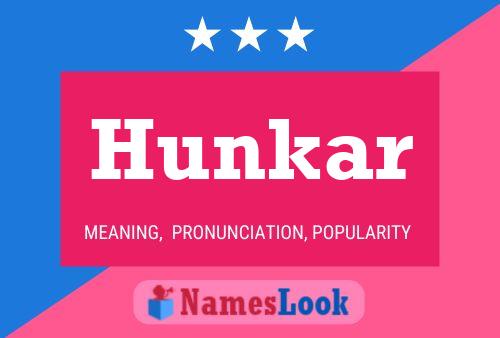 ملصق اسم Hunkar