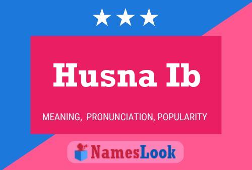 ملصق اسم Husna Ib