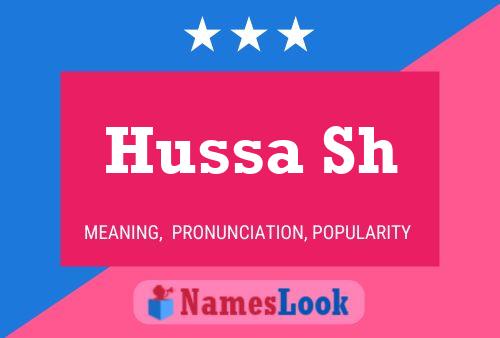 ملصق اسم Hussa Sh