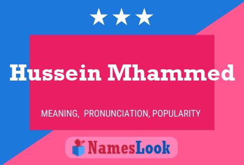 ملصق اسم Hussein Mhammed