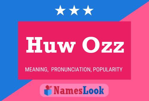 ملصق اسم Huw Ozz