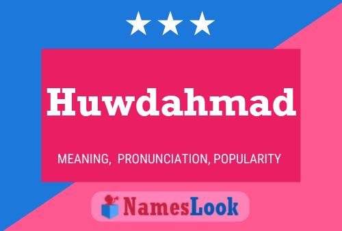 ملصق اسم Huwdahmad