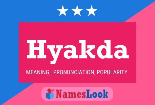 ملصق اسم Hyakda