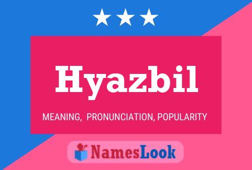 ملصق اسم Hyazbil