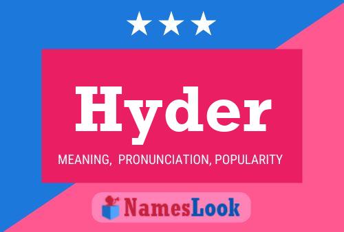 ملصق اسم Hyder