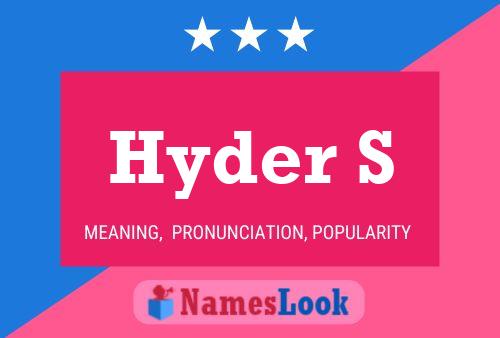 ملصق اسم Hyder S