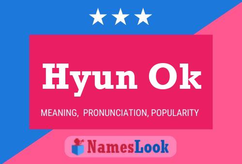 ملصق اسم Hyun Ok