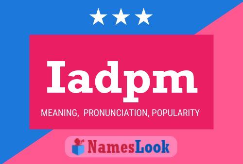 ملصق اسم Iadpm