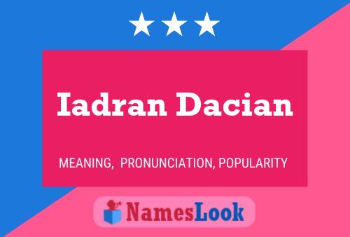 ملصق اسم Iadran Dacian