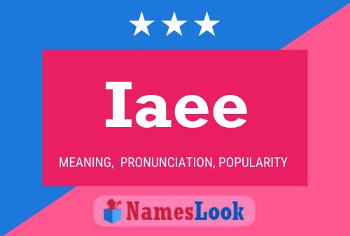 ملصق اسم Iaee