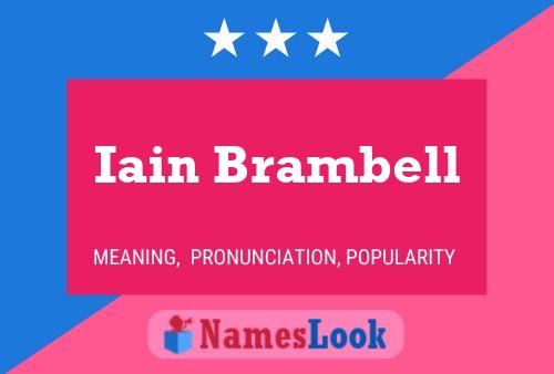 ملصق اسم Iain Brambell