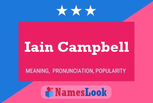 ملصق اسم Iain Campbell