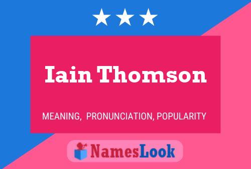 ملصق اسم Iain Thomson