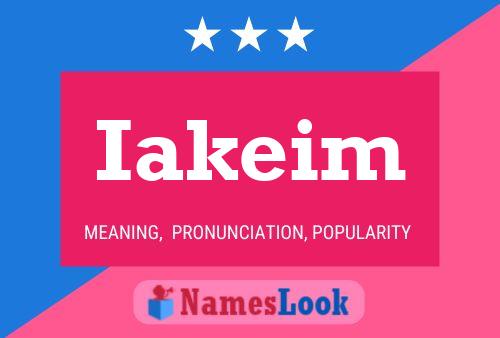 ملصق اسم Iakeim