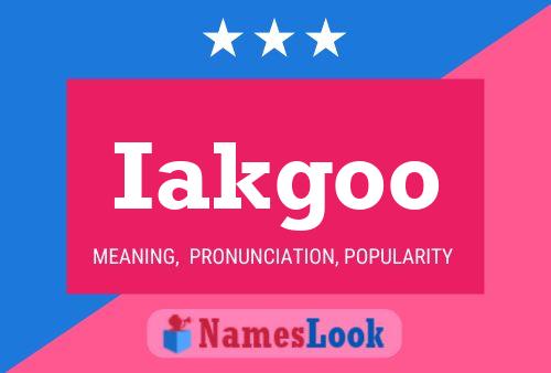 ملصق اسم Iakgoo