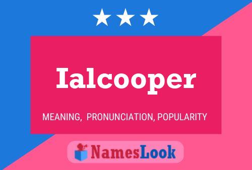 ملصق اسم Ialcooper