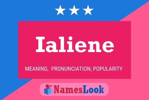 ملصق اسم Ialiene