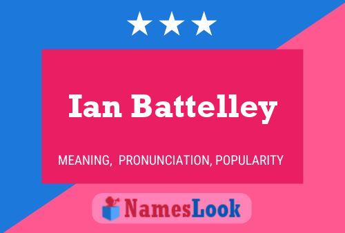 ملصق اسم Ian Battelley