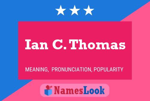 ملصق اسم Ian C. Thomas