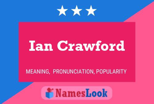 ملصق اسم Ian Crawford