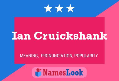 ملصق اسم Ian Cruickshank