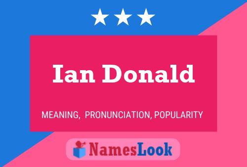 ملصق اسم Ian Donald