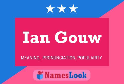 ملصق اسم Ian Gouw