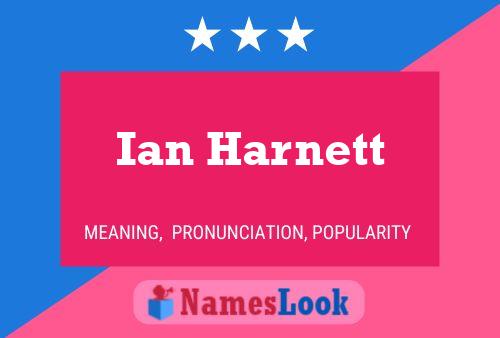 ملصق اسم Ian Harnett