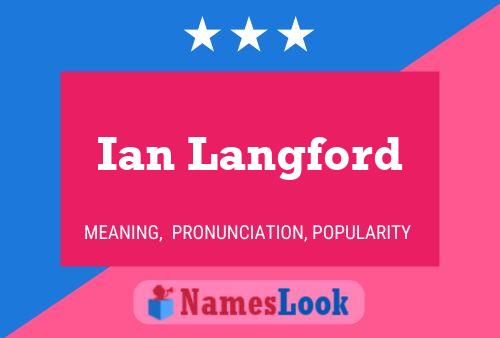 ملصق اسم Ian Langford