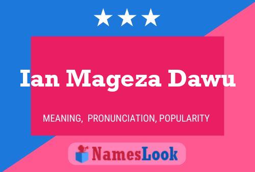 ملصق اسم Ian Mageza Dawu