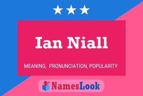 ملصق اسم Ian Niall