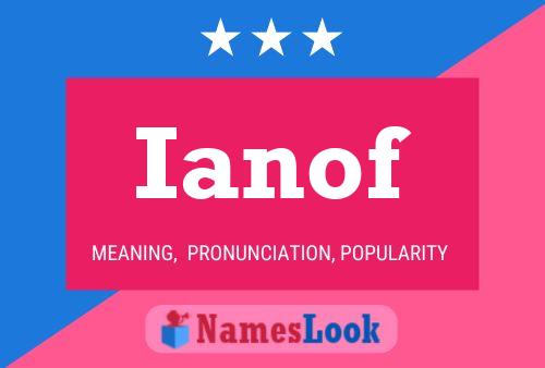 ملصق اسم Ianof